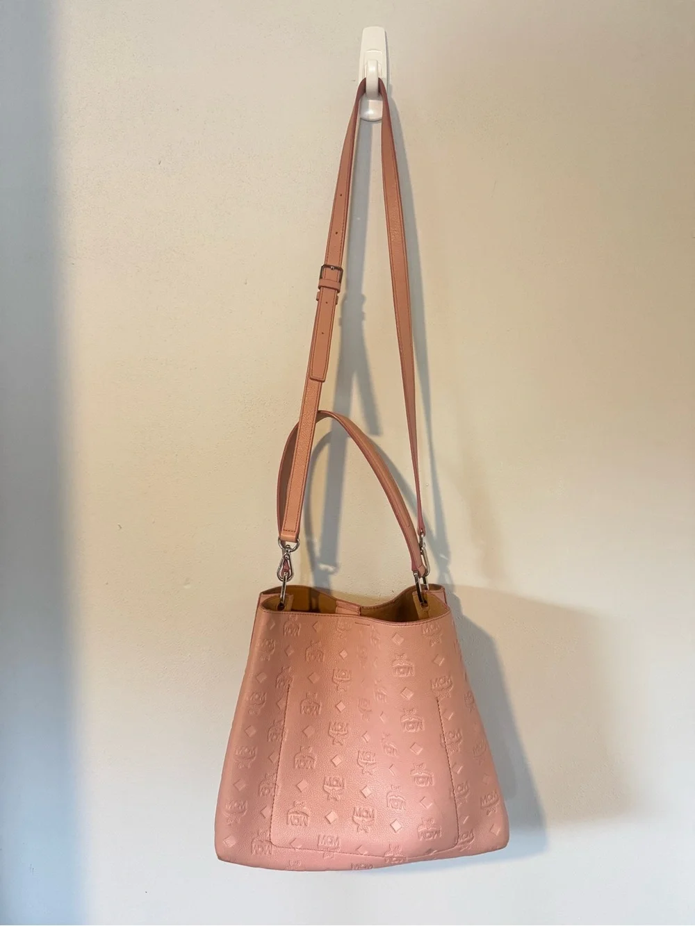MCM Sarah Convertible Leather Hobo bag